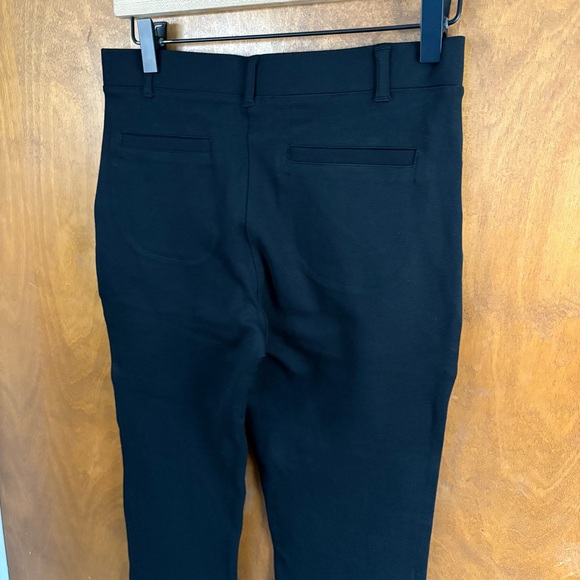 Quince Black Ultra Stretch Ponte Straight Leg 4 Pocket Pants NWT Small TALL Work - Picture 7 of 16